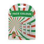 Barvy na obličej Maďarsko sada 3 (červená, bílá, zelená)
