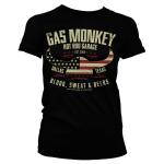 Triko dámské Gas Monkey Garage American Viking - černé