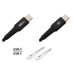 Dátový a nabíjací kábel Compass Speed USB-C / USB-C - čierny