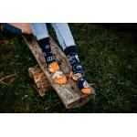 Ponožky Hesty Turistka - modré-oranžové