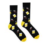 Ponožky Hesty Whisky - čierne-žlté