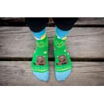 Ponožky Hesty Vysoké Tatry Medveď - zelené-modré