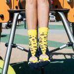 Ponožky Hesty Žirafa - žlté-modré