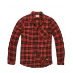 Košile Vintage Industries Riley Flannel - červená