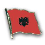 Odznak (pins) 20mm vlajka Albánie - barevný