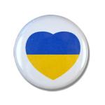 Placka Ukrajina Srdce - farebná