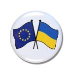 Placka Ukrajina + Evropská unie (EU) - barevná
