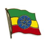 Odznak (pins) 20mm vlajka Etiópia - farebný