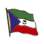 Odznak (pins) 20mm vlajka Rovníková Guinea - barevný