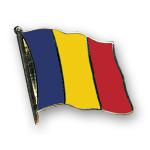 Odznak (pins) 20mm vlajka Čad - farebný