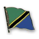 Odznak (pins) 20mm vlajka Tanzánia - farebný
