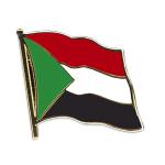 Odznak (pins) 20mm vlajka Sudán - farebný