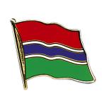 Odznak (pins) 20mm vlajka Gambia - farebný