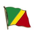Odznak (pins) 20mm vlajka Kongo (Brazzaville) - farebný