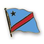 Odznak (pins) 20mm vlajka Kongo (Kinshasa) - barevný