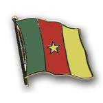 Odznak (pins) 20mm vlajka Kamerun - farebný