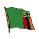 Odznak (pins) 20mm vlajka Zambia - farebný