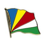 Odznak (pins) 20mm vlajka Seychely - barevný