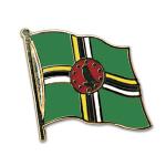Odznak (pins) 20mm vlajka Dominika - farebný