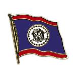 Odznak (pins) 20mm vlajka Belize - farebný