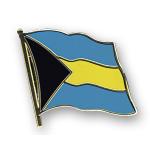 Odznak (pins) 20mm vlajka Bahamy - barevný