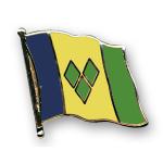 Odznak (pins) 20mm vlajka Svätý Vincent a Grenadíny - farebný