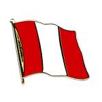 Odznak (pins) 20mm vlajka Peru - farebný