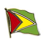 Odznak (pins) 20mm vlajka Guyana - barevný