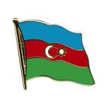 Odznak (pins) 20mm vlajka Azerbajdžan - farebný