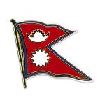 Odznak (pins) 20mm vlajka Nepál - farebný