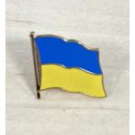 Odznak (pins) 20mm vlajka Ukrajina - farebný