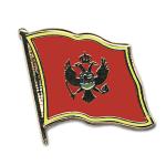 Odznak (pins) 20mm vlajka Černá Hora - barevný