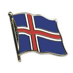 Odznak (pins) 20mm vlajka Island - farebný