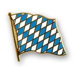 Odznak (pins) 20mm vlajka Bavorsko - farebný