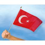 Vlajka Turecko 30 x 45 cm na tyčce