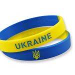 Silikónový náramok Ukrajina 1 ks - farebný