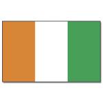 Vlajka Pobřeží slonoviny 30 x 45 cm na tyčce