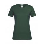 Tričko dámské Stedman Fitted s kulatým výstřihem - tmavě zelené