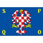 Samolepka vlajka mesto Olomouc (ČR) 10,5x14,8 cm 1 ks
