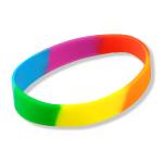 Silikónový náramok Dúha LGBT - farebný