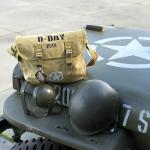 Taška cez rameno Fostex Canvas US D-Day 1944 - béžová