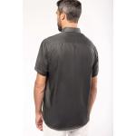 Pánska košeľa s krátkym rukávom Kariban Premium - tmavo sivá