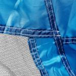 Samorozkladací outdoorový paraván Spokey Stratus - biely-modrý