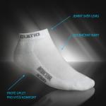 Polofroté snížené ponožky Gultio - bílé