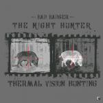 Tričko poľovnícke Bad Badger Night hunter - sivé