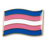 Odznak (pins) 20mm dúhová vlajka Transgender - farebný
