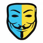 Nášivka M-Tac vlajka Anonymous UA - modrá-žlutá