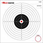 Terč Beast Hunter 14x14cm 100ks - biely-čierny