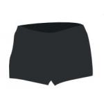 Dámské bezešvé šortkové kalhotky s nohavičkou Kariban - černé