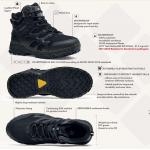 Taktické boty kožené SFC Carrig Mid Boots - černé